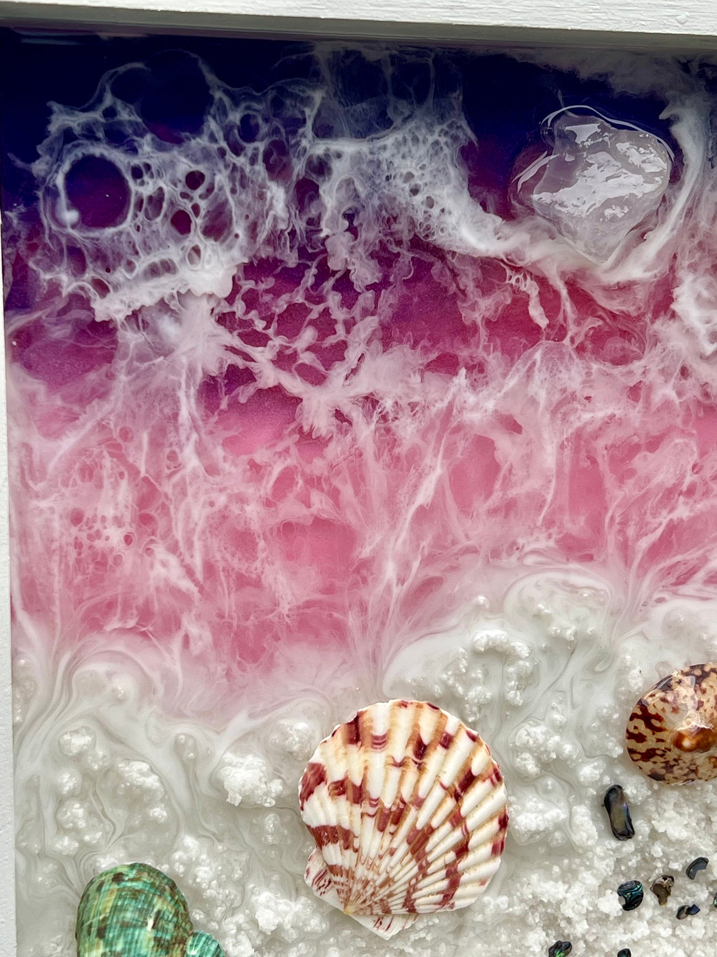 Purple Ocean Epoxy Art