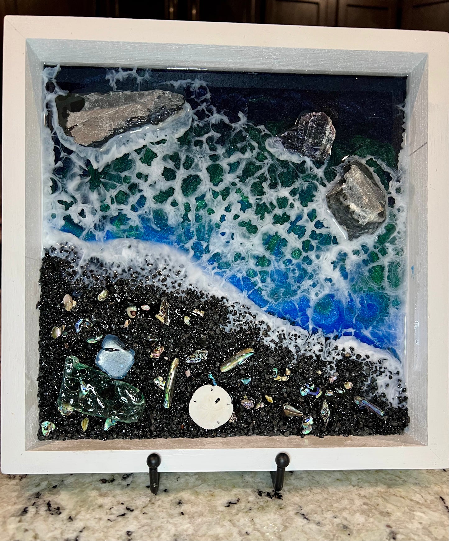Dark Ocean Epoxy Art