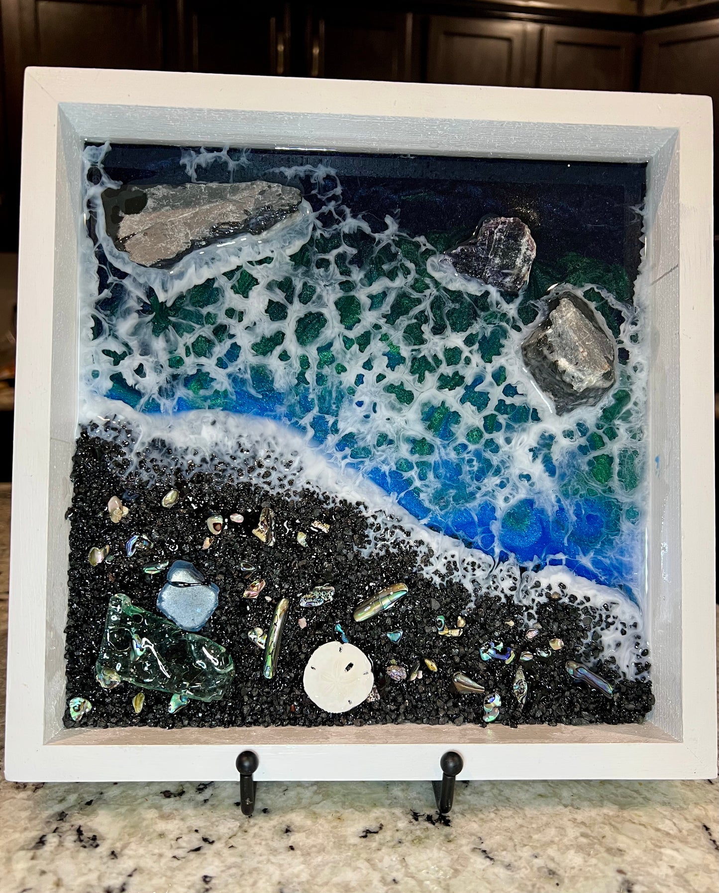 Dark Ocean Epoxy Art