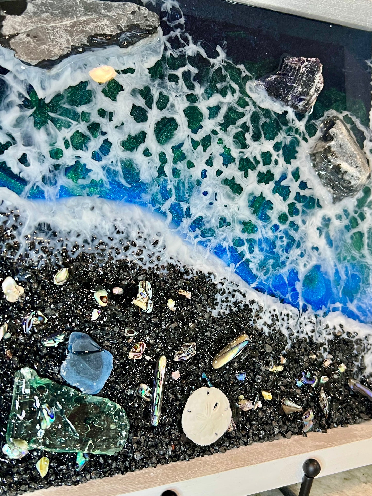 Dark Ocean Epoxy Art