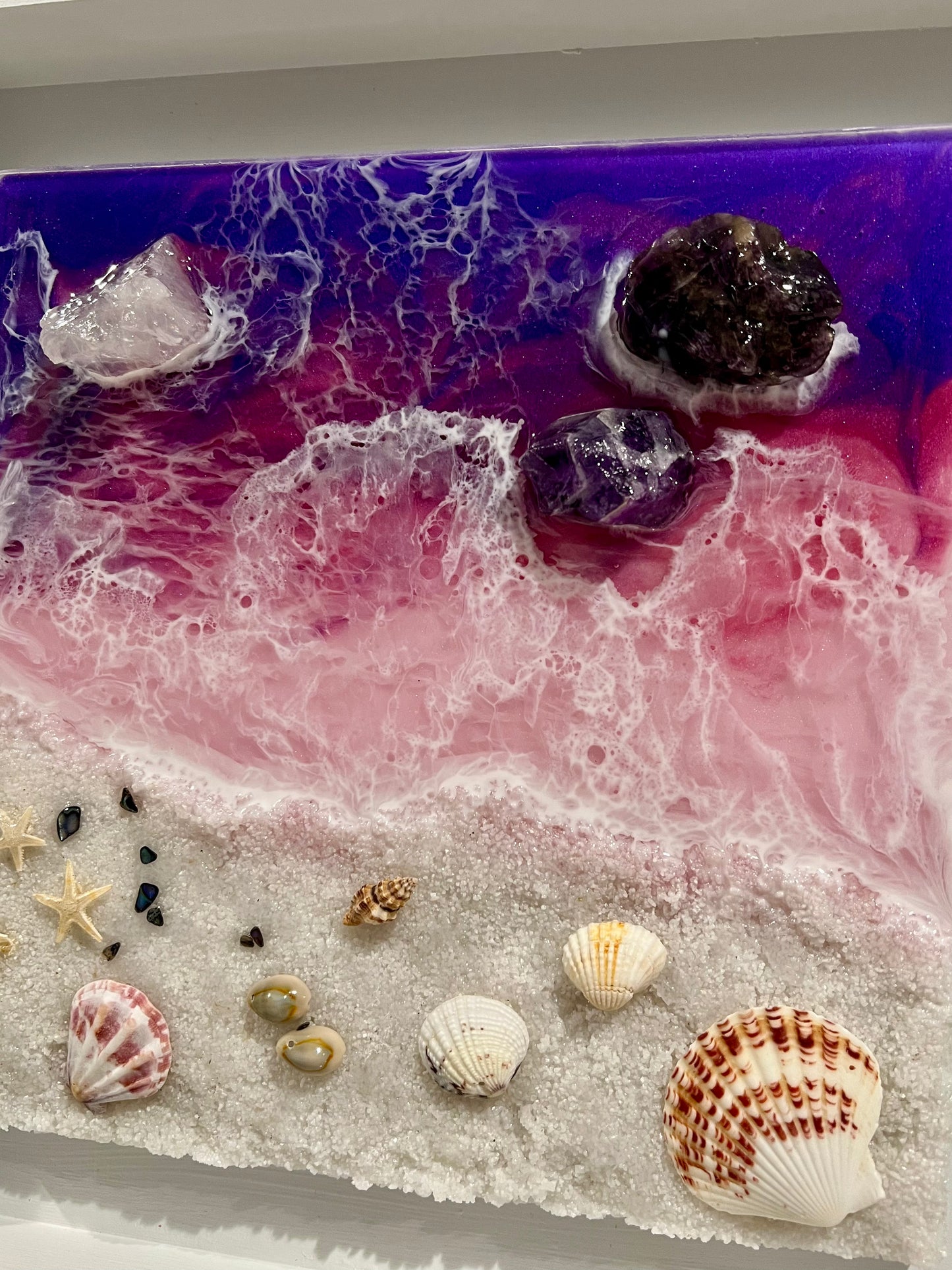 Purple Ocean Epoxy Art