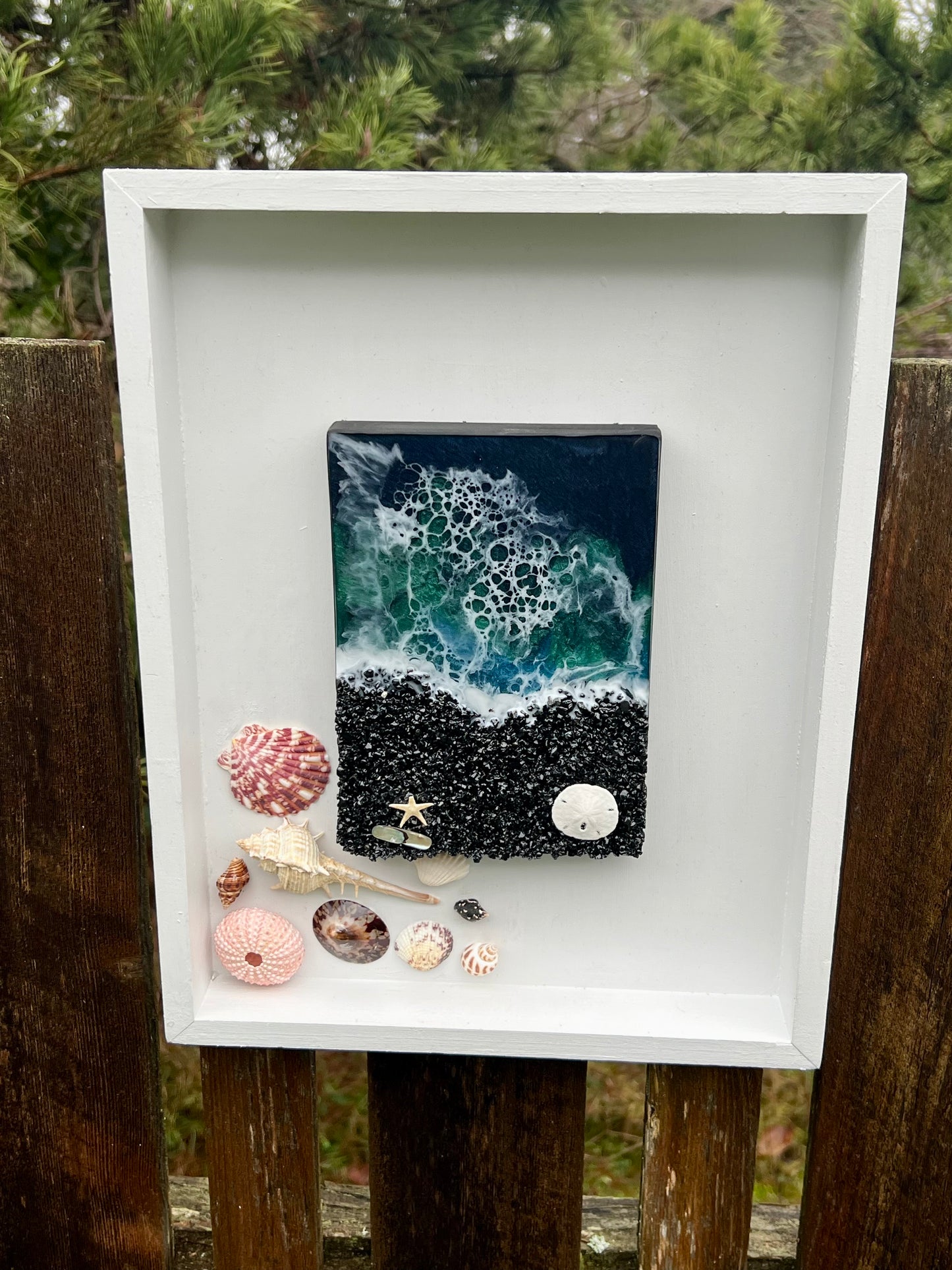 Dark Ocean Epoxy Art