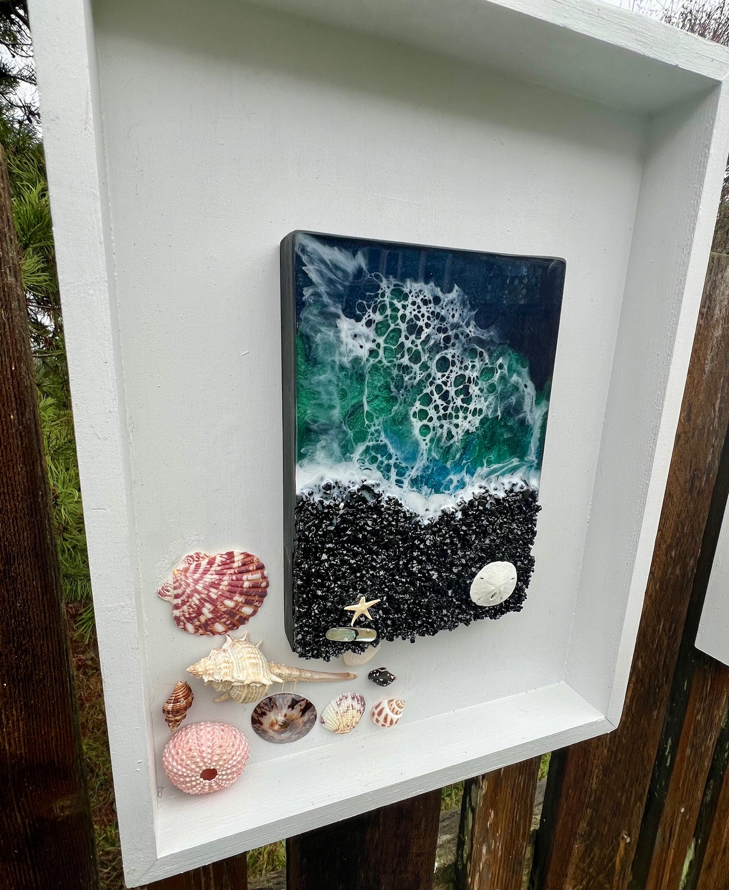 Dark Ocean Epoxy Art