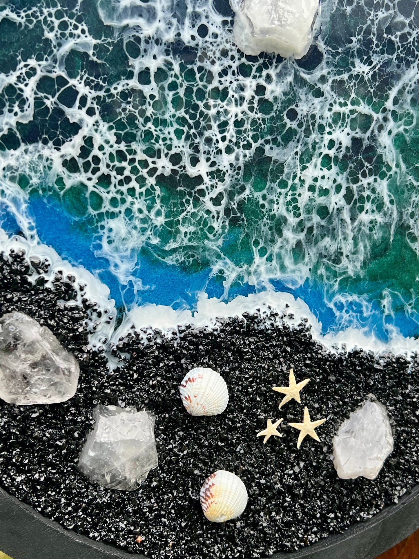 Dark Ocean Epoxy Art