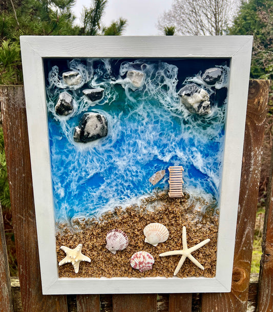 Ocean Epoxy Art