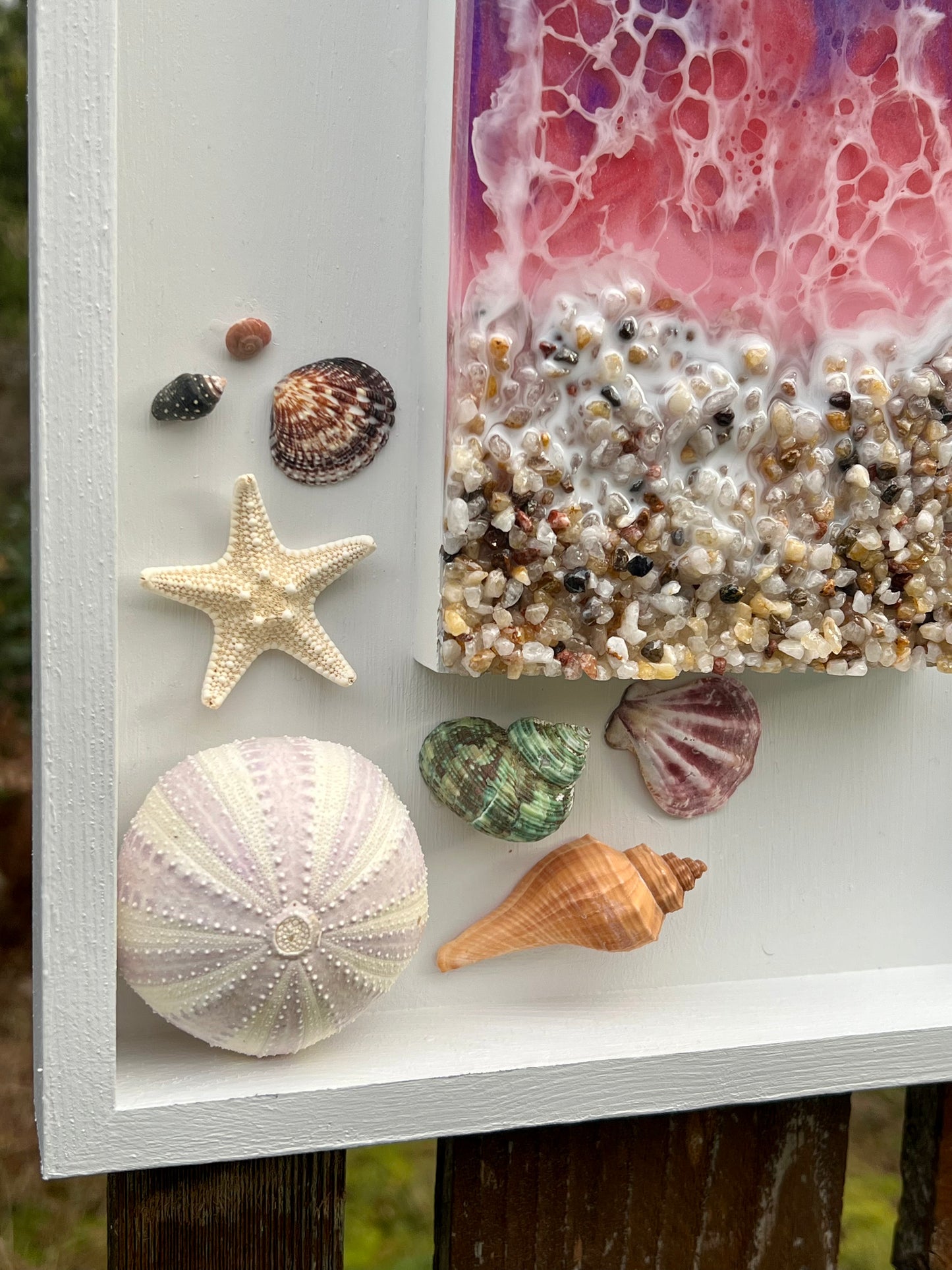 Purple Ocean Epoxy Art