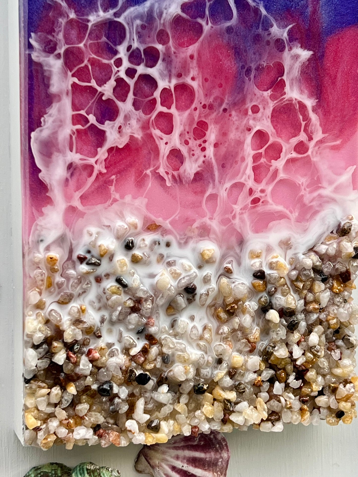 Purple Ocean Epoxy Art