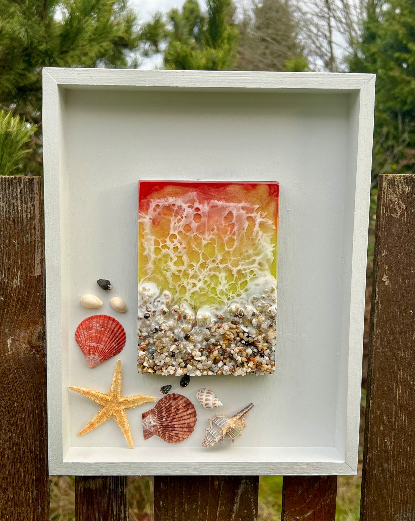 Sunset Ocean Epoxy Art