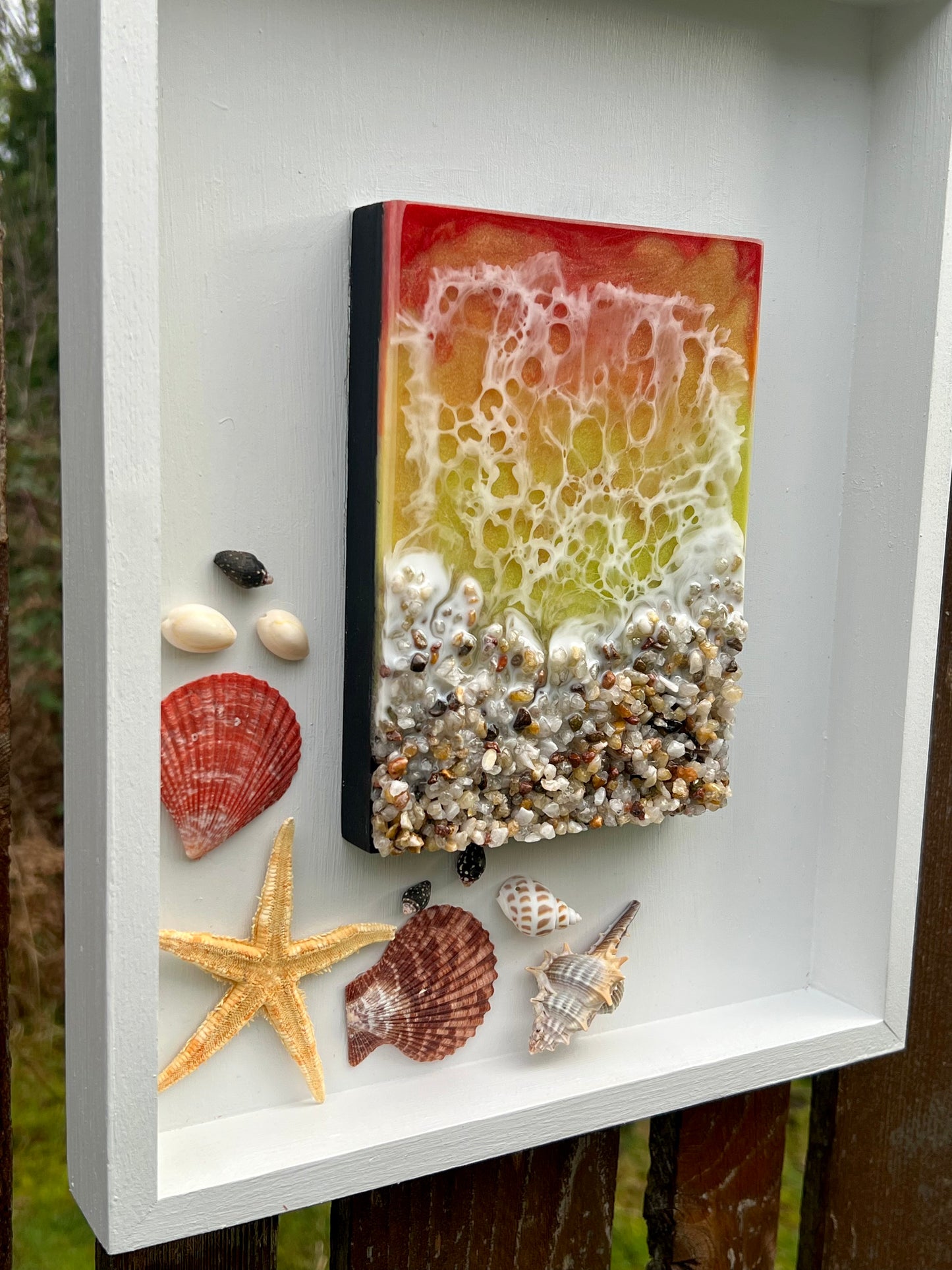 Sunset Ocean Epoxy Art