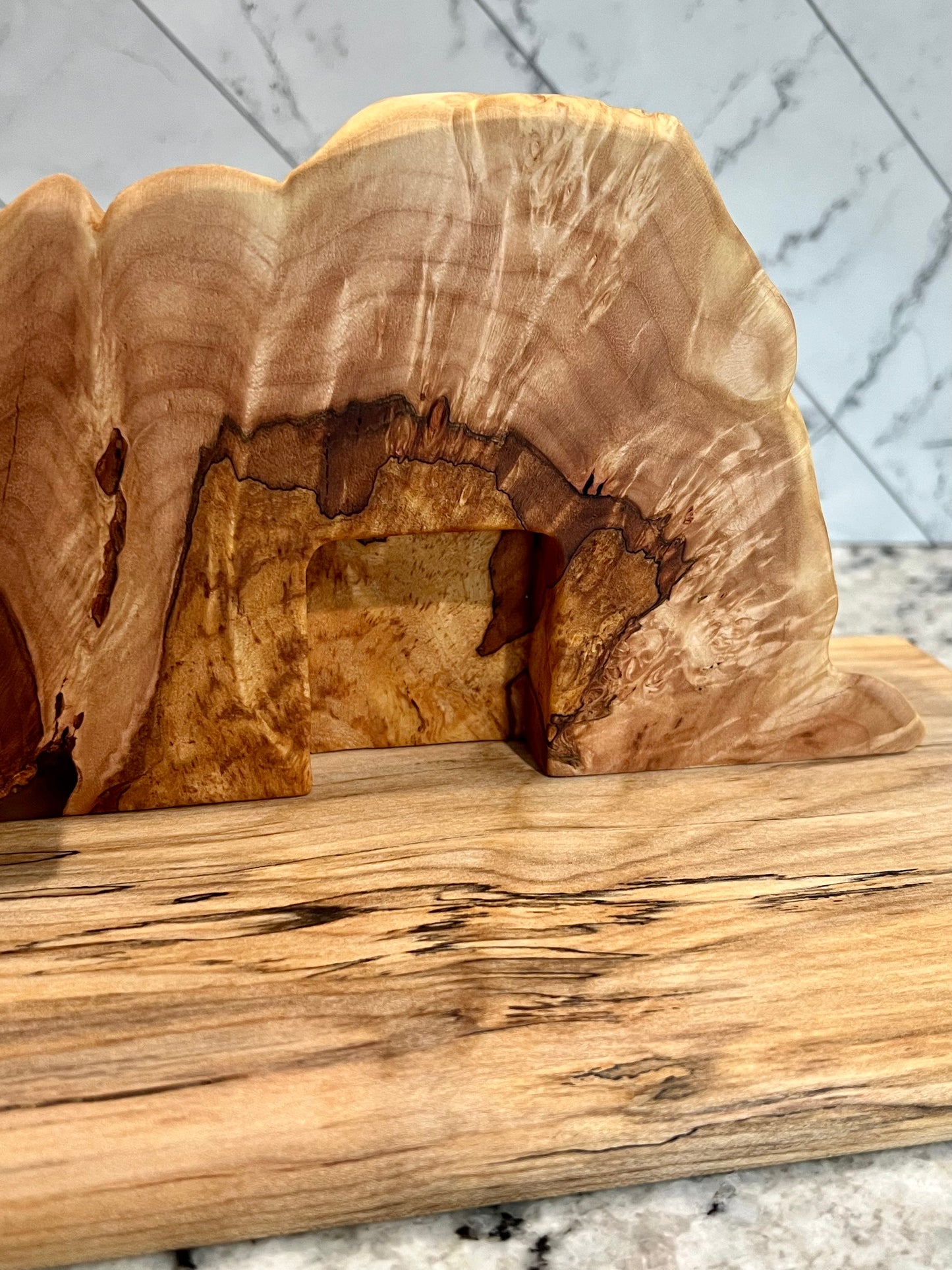 Maple burl "Empty Tomb" home decor