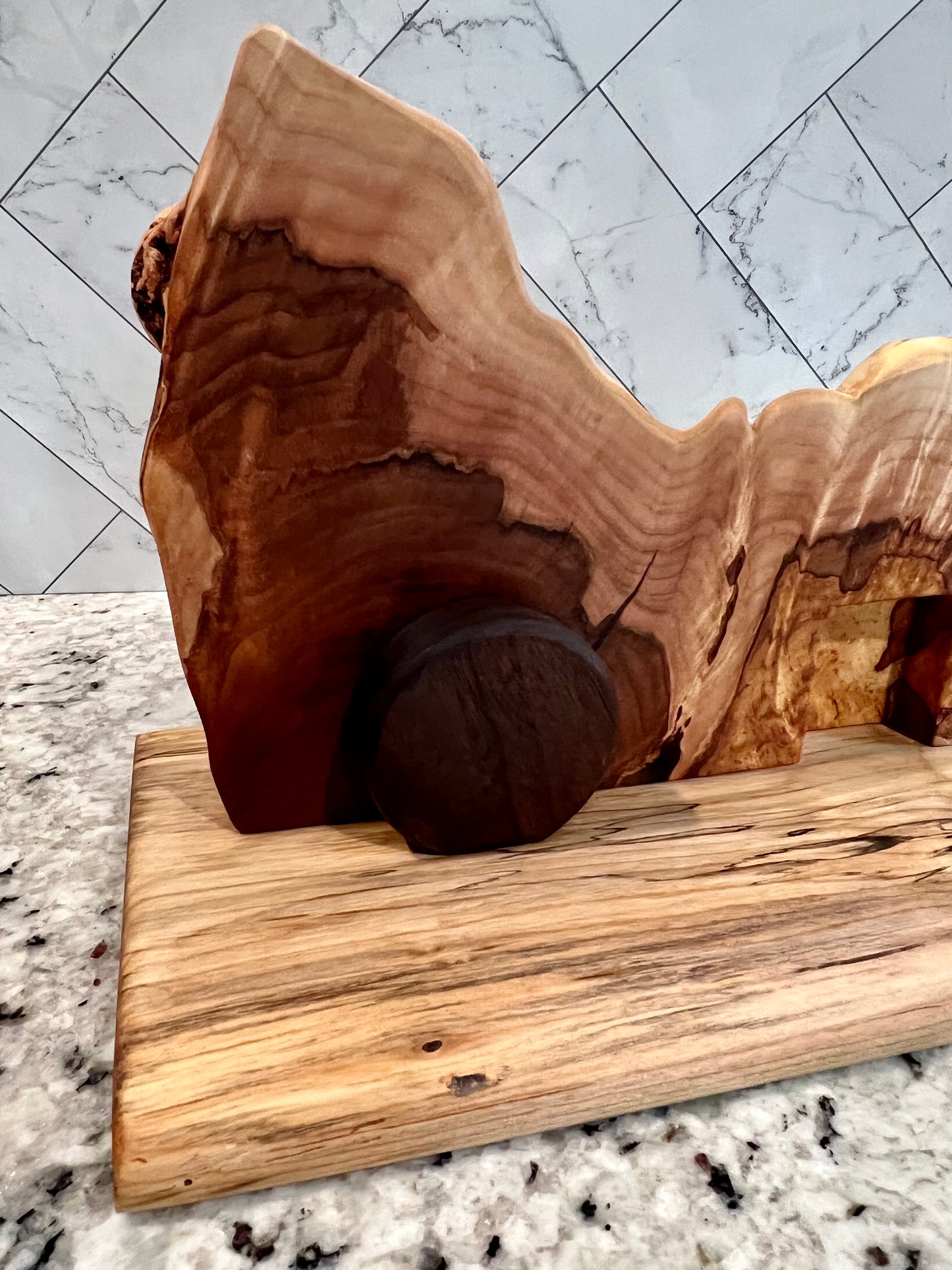 Maple burl "Empty Tomb" home decor