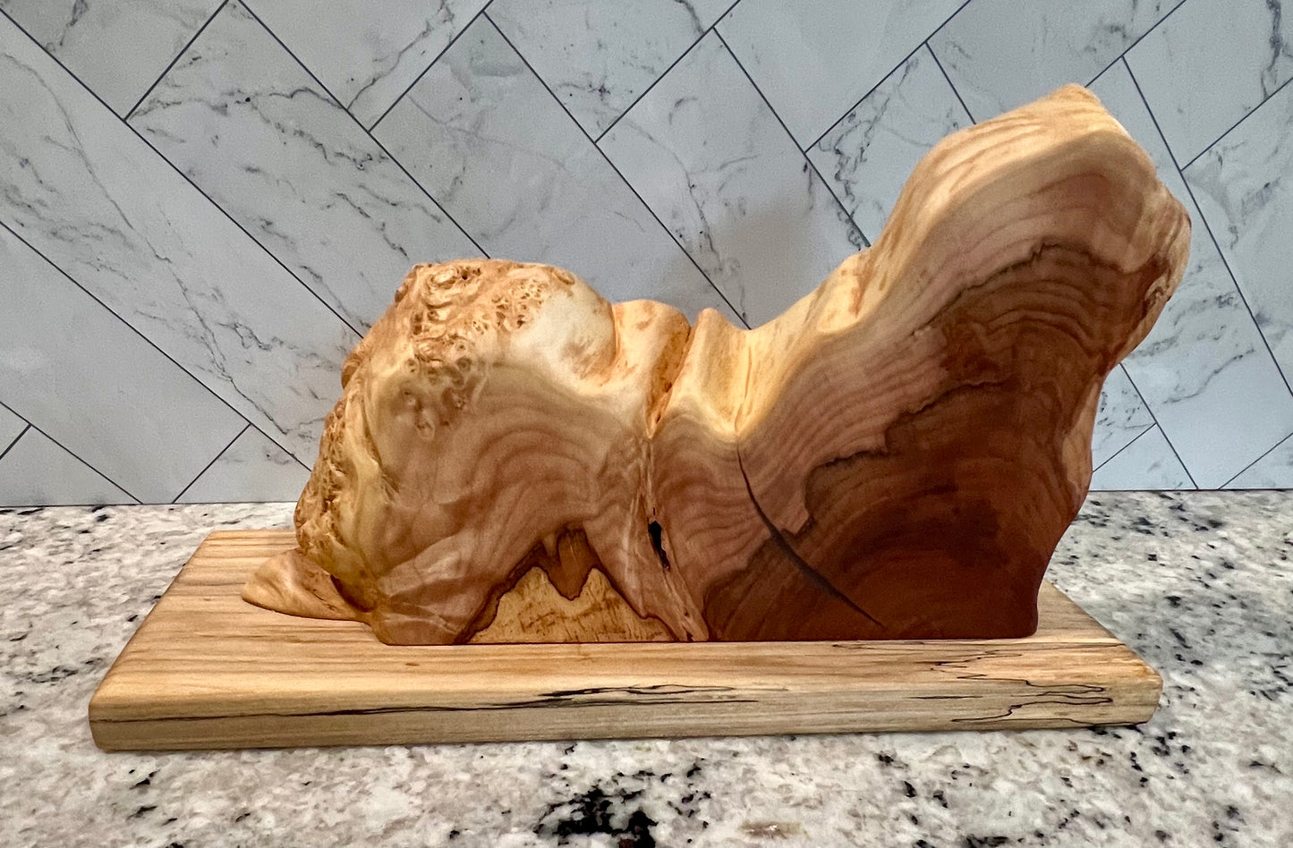 Maple burl "Empty Tomb" home decor