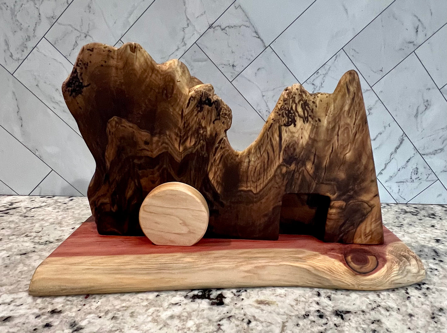 Walnut Burl "Empty Tomb" decor