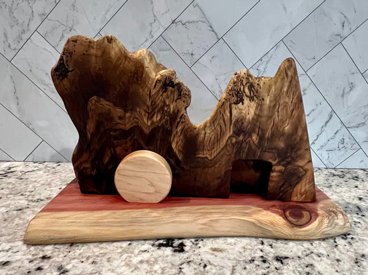 Walnut Burl "Empty Tomb" decor