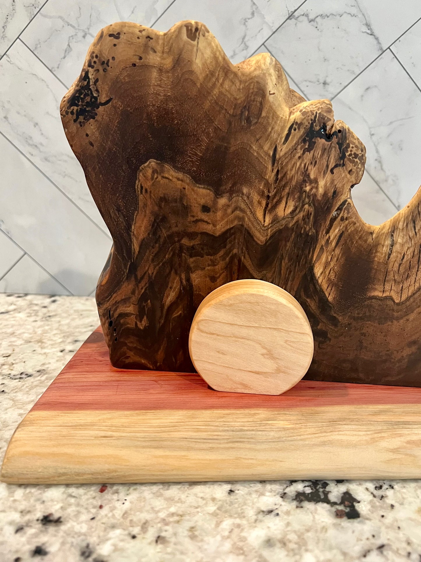 Walnut Burl "Empty Tomb" decor