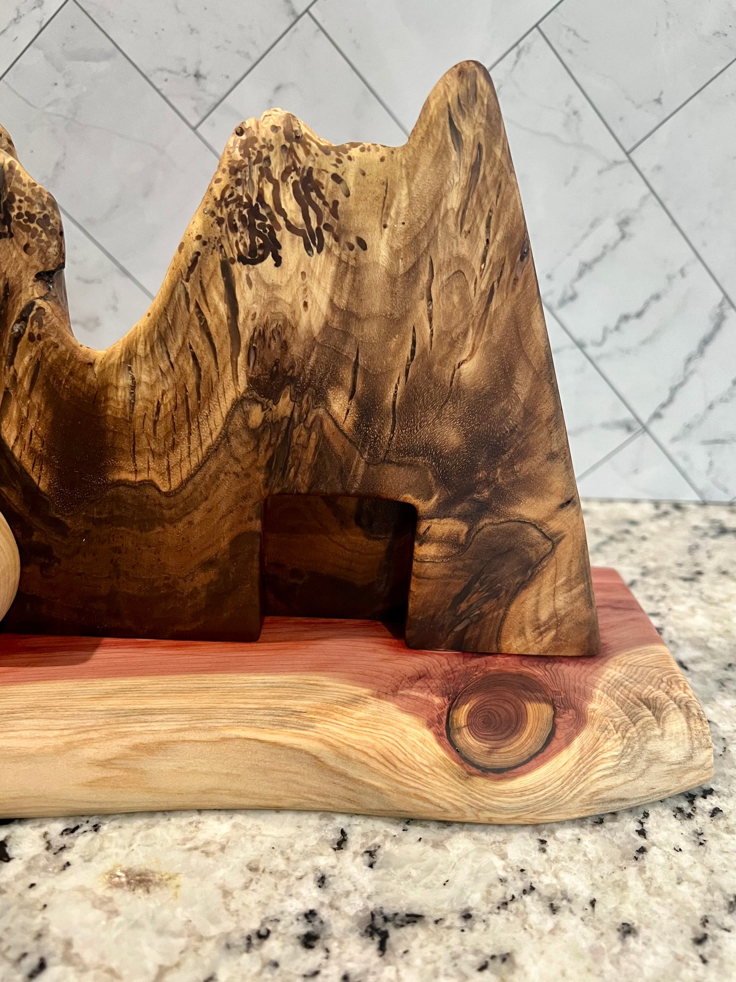 Walnut Burl "Empty Tomb" decor
