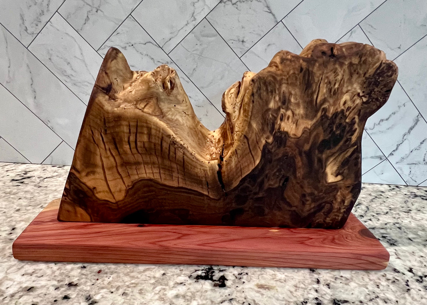 Walnut Burl "Empty Tomb" decor