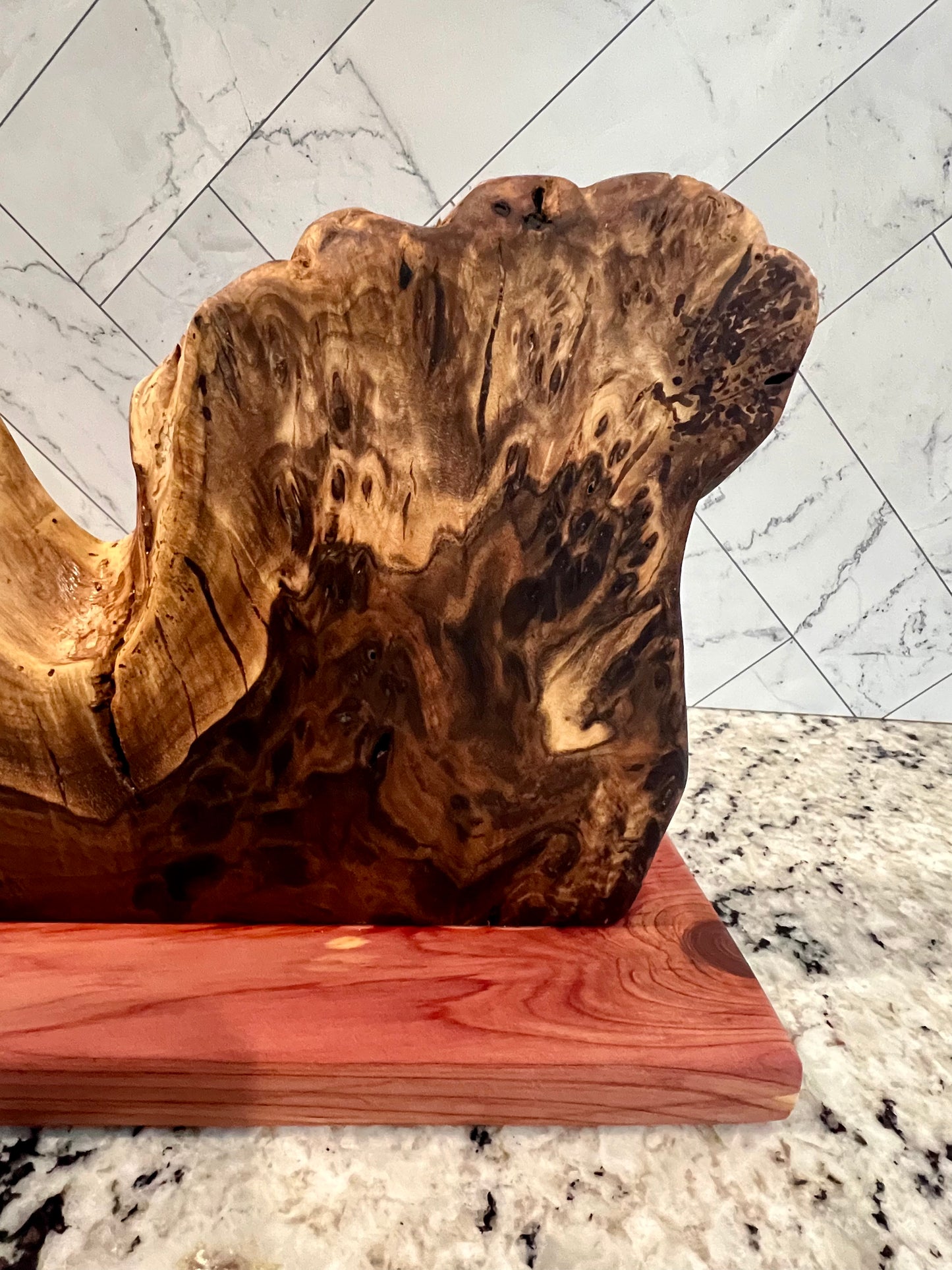 Walnut Burl "Empty Tomb" decor