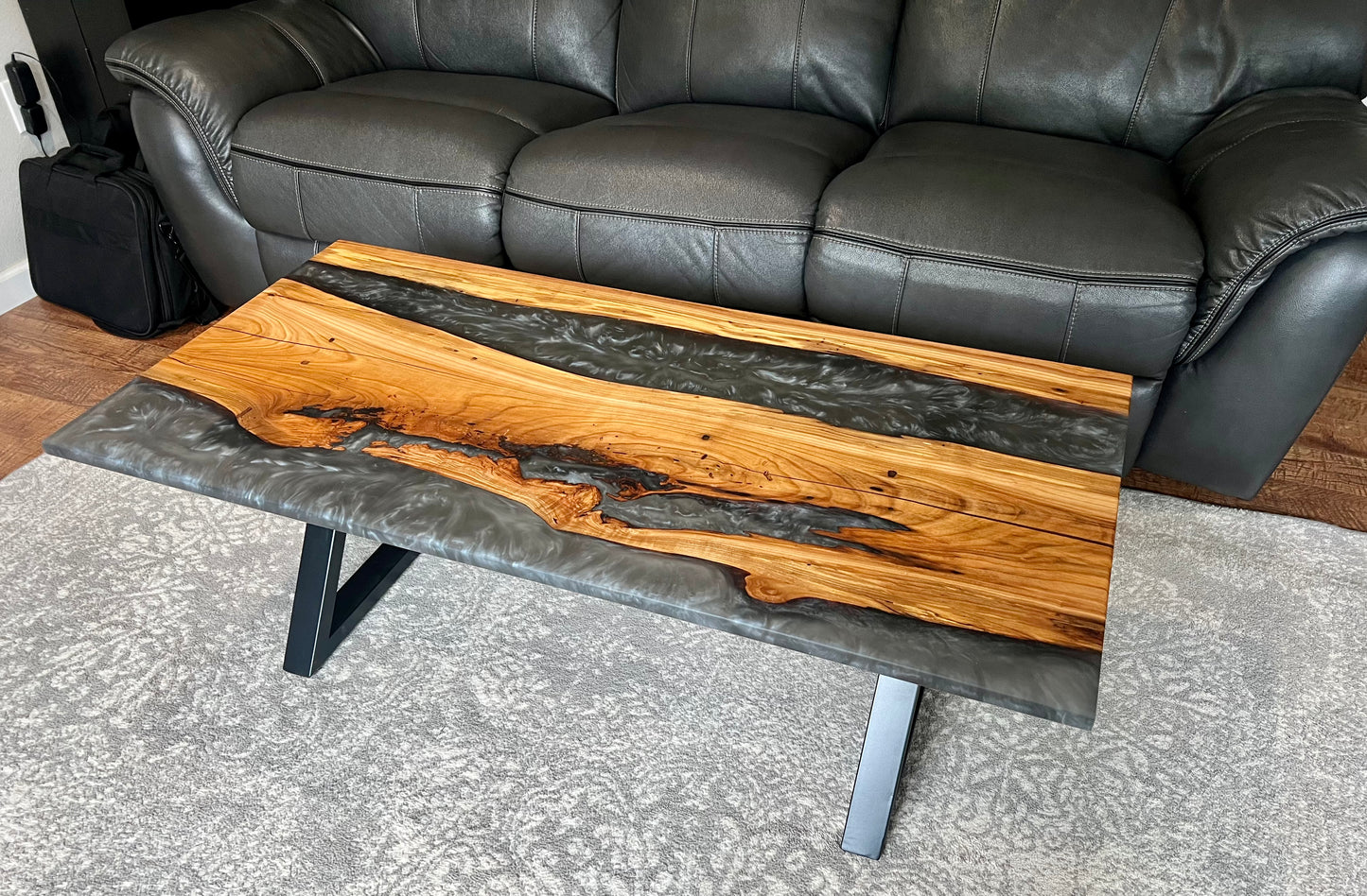 Live Edge Cherry and Epoxy Coffee Table