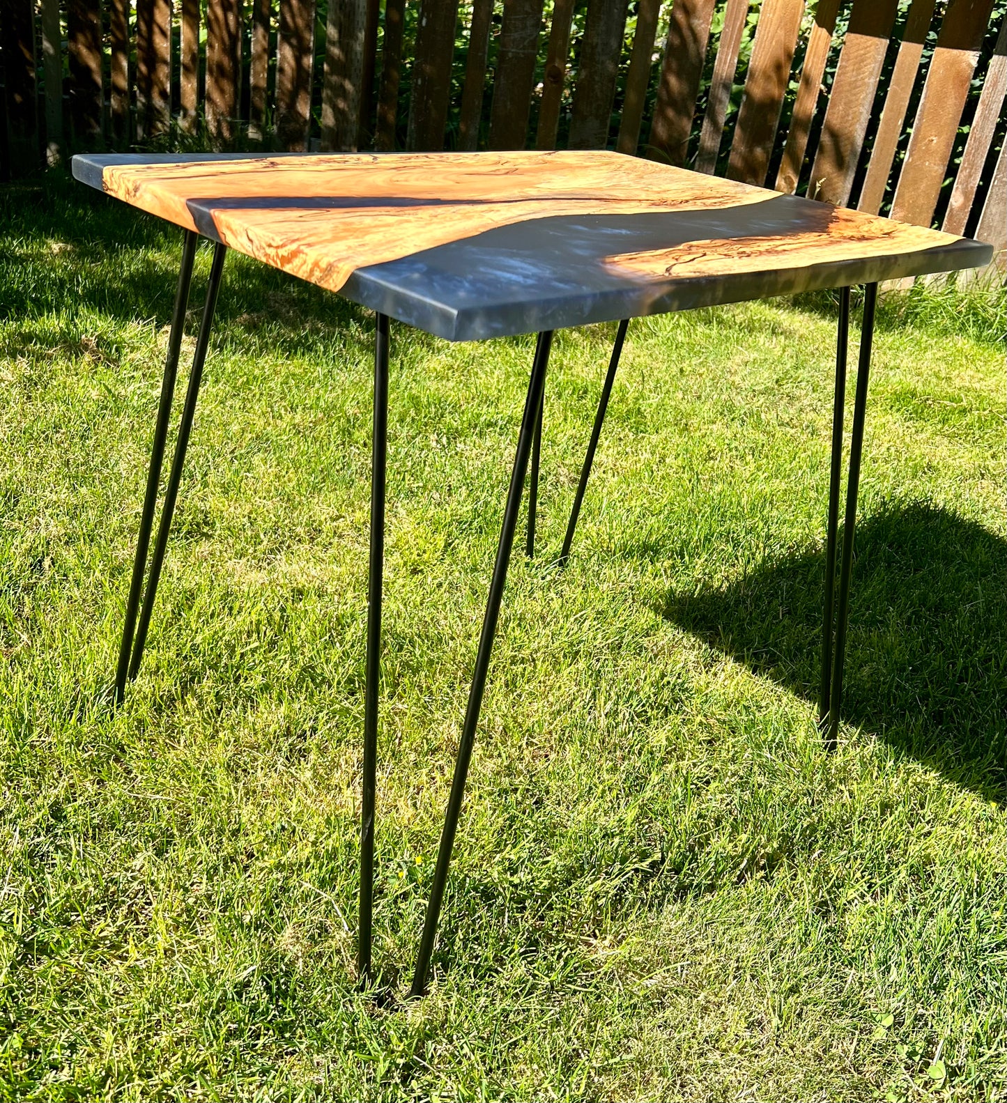 Spalted Maple and Epoxy End Table